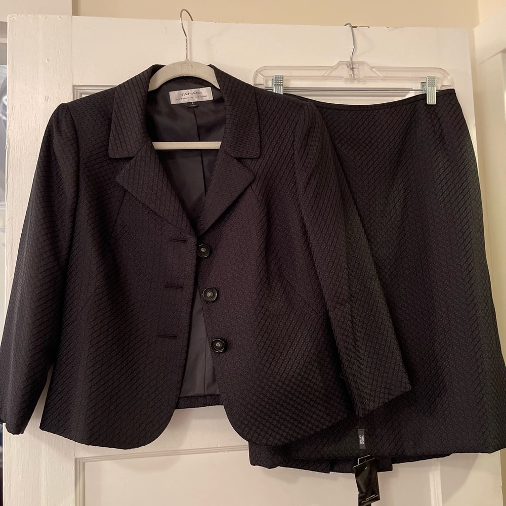 Black Tahari Skirt Suit